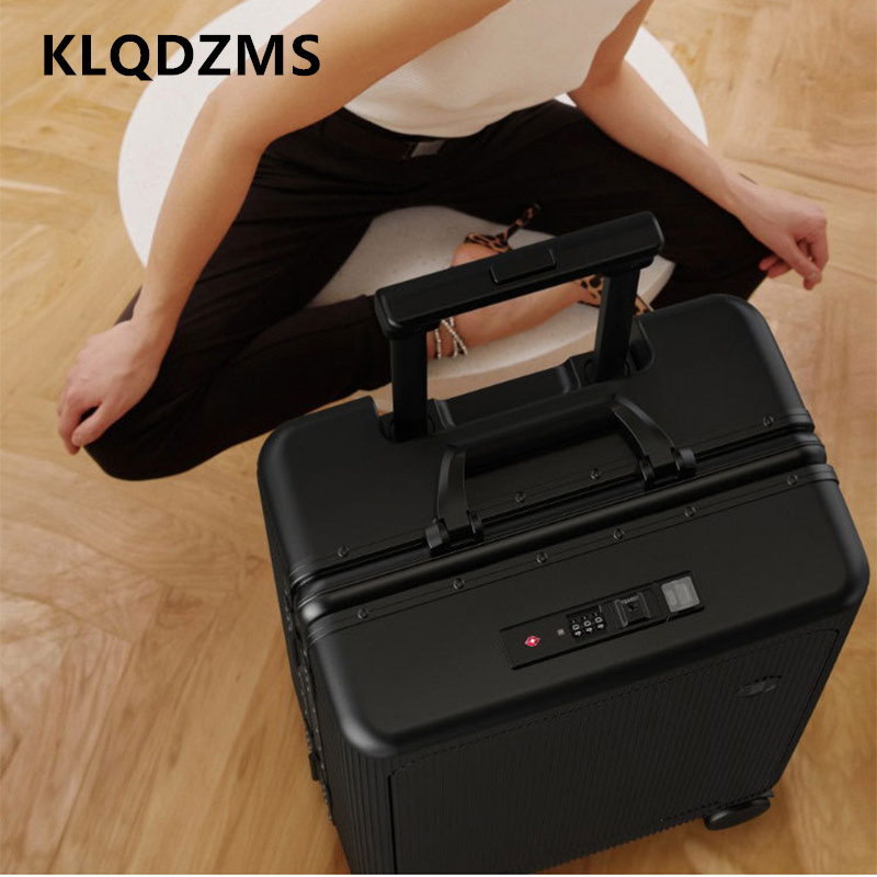 KLQDZMS Valigia con Porta USB  - Front Opening Laptop Luggage 24 Inch recensione e prezzo