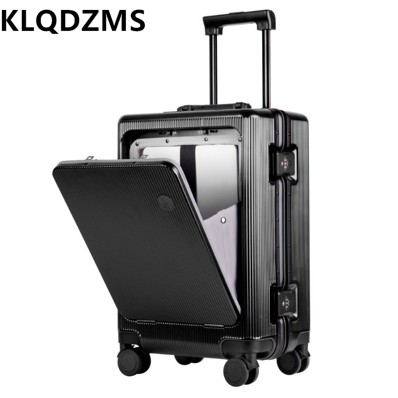 KLQDZMS Valigia con Porta USB  - Front Opening Laptop Luggage 24 Inch recensione e prezzo
